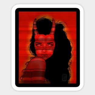 Devil In Your Eyes Sticker